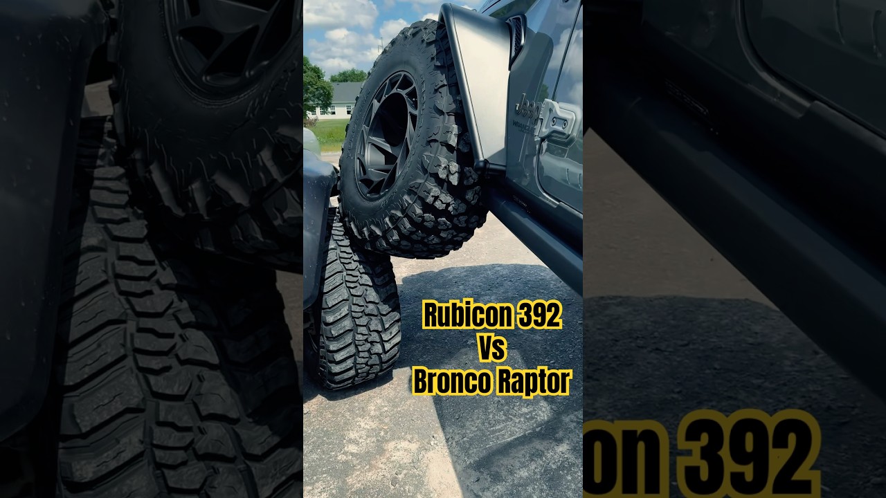 Massive Jeep Wrangler 392 Flexing on Bronco Raptor