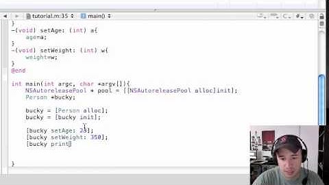 Objective C Programming Tutorial - 6 - Creating an Object