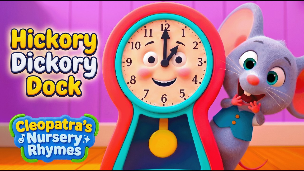 Hickory Dickory Dock 🐭⏰ | Classic Nursery Rhyme for Kids | Counting ...