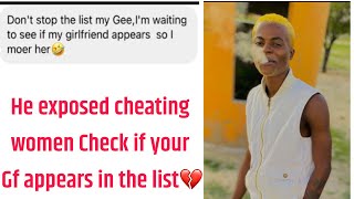 Pt 2 Nam Cheating Women Exposed On Instagram Is Your Gfs Name There?