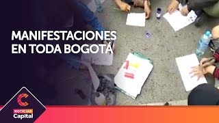 Manifestaciones se dieron en varias localidades de Bogotá