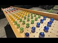 マーブルラン70 marble run ビー玉、ビリヤード玉 水との競演編