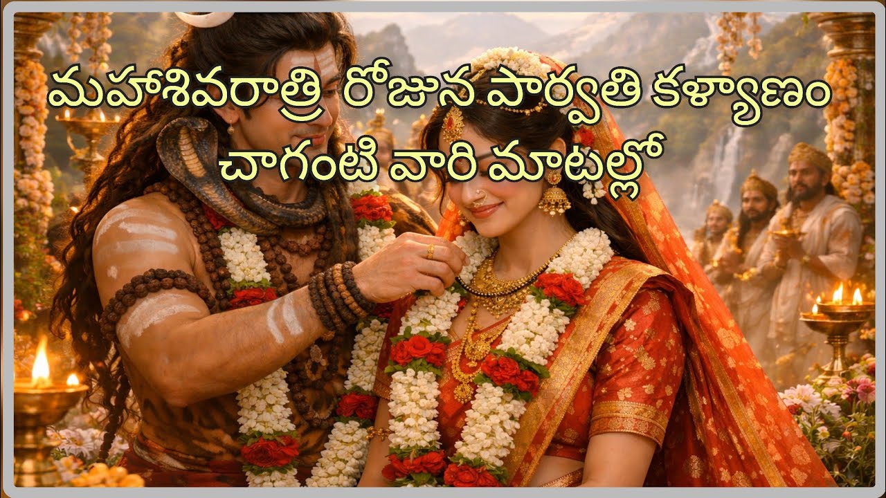 పార్వతి కళ్యాణం వినండి మీ జన్మ తరింపచేసుకోండి చాగంటి వారి మాటల్లో!!#mahasivaratri#chaganti#siva