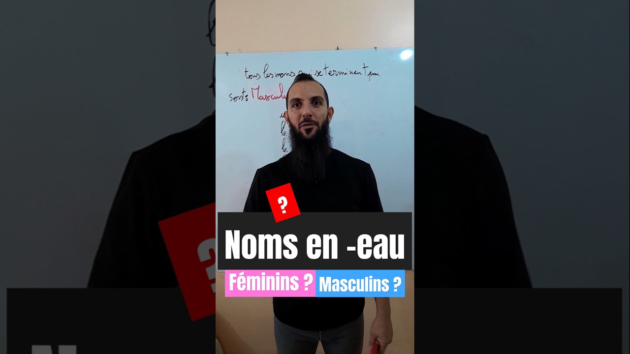 Les Noms en -eau sont-ils féminins ou masculins ?   #learnfrench  #grammairefrançaise  #bac2025