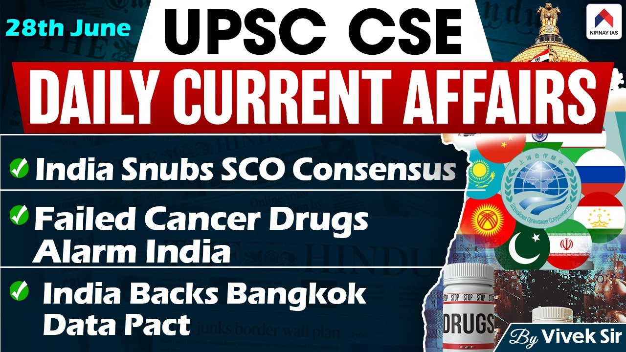 UPSC Current Affairs Today | Daily Current Affairs By Vivek Sir | 28th ...
