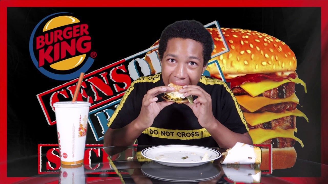 Burger King Quadruple Whopper With Cheese Mukbang!!!! YouTube