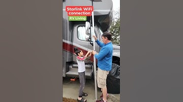 StarLink for WiFi Connection Elon Musk #rvlife #rvliving #shortsviral #rvlifestyle #starlink #Elon