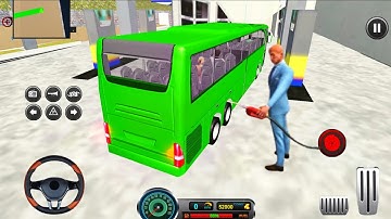 Real Uphill Offroad Bus Games 2025 | Public Transport Bus Driving Video Game | Android Gameplay