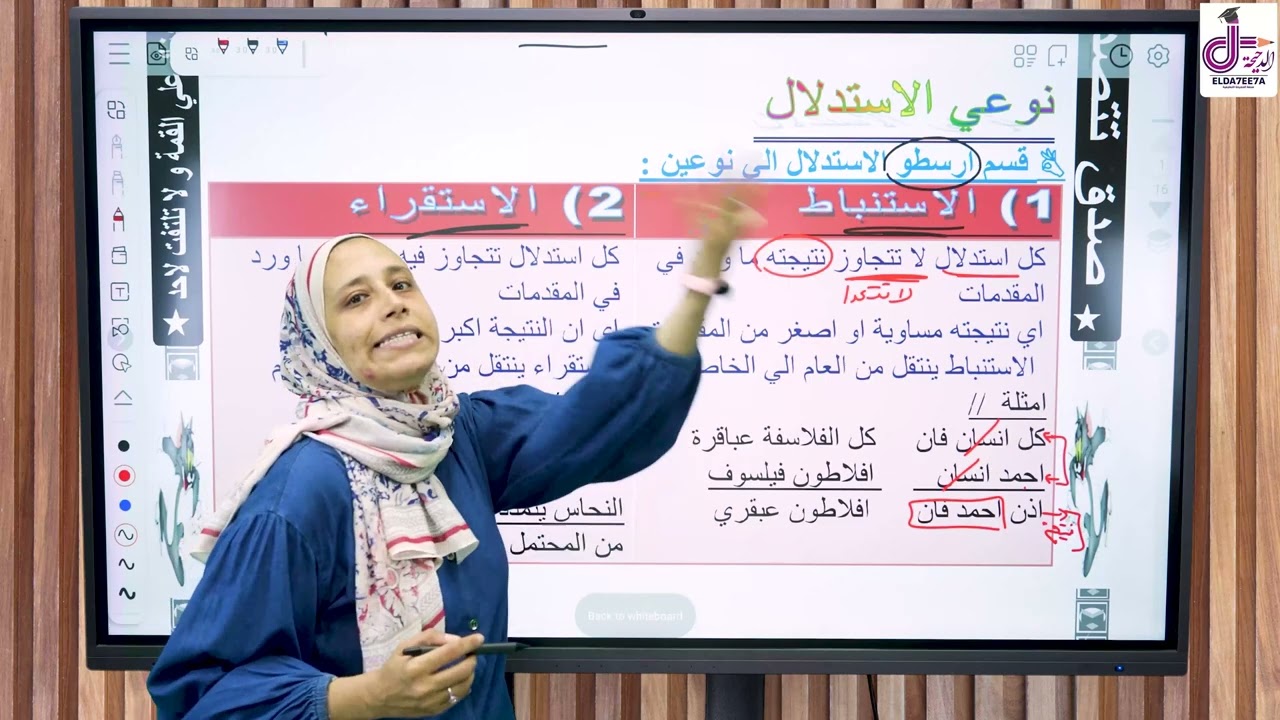 درس تمهيدي المنطق الدرس الاول الاستدلال و انواعه