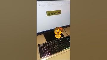 Sunglass Shortcut key in MS word #asmr #keyboard #computer#tricks#tech#education #wordtips#mswordtip