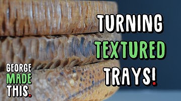 Texturing Turned Trays with a Dremel! // Woodturning, Wood Carving,
