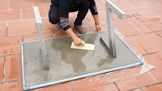 Amazing idea / How to make a Desk from Cement / Craft idea for decoration