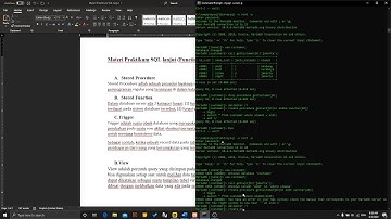 Praktikum SQL Lanjut (Stored procedure,function,Trigger,View)