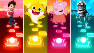 Paw Patrol - Peppa Pig - Baby Shark - Crazy Frog | Tiles Hop EDM Rush screenshot 1