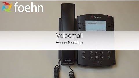 Polycom VVX 300/310 - Voicemail