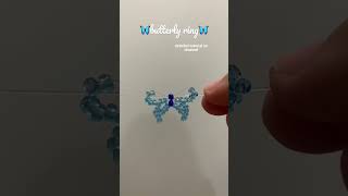 butterfly ring tutorial #beaded #beadedjewelry #tutorial #beadings #beadingtutorial #diy