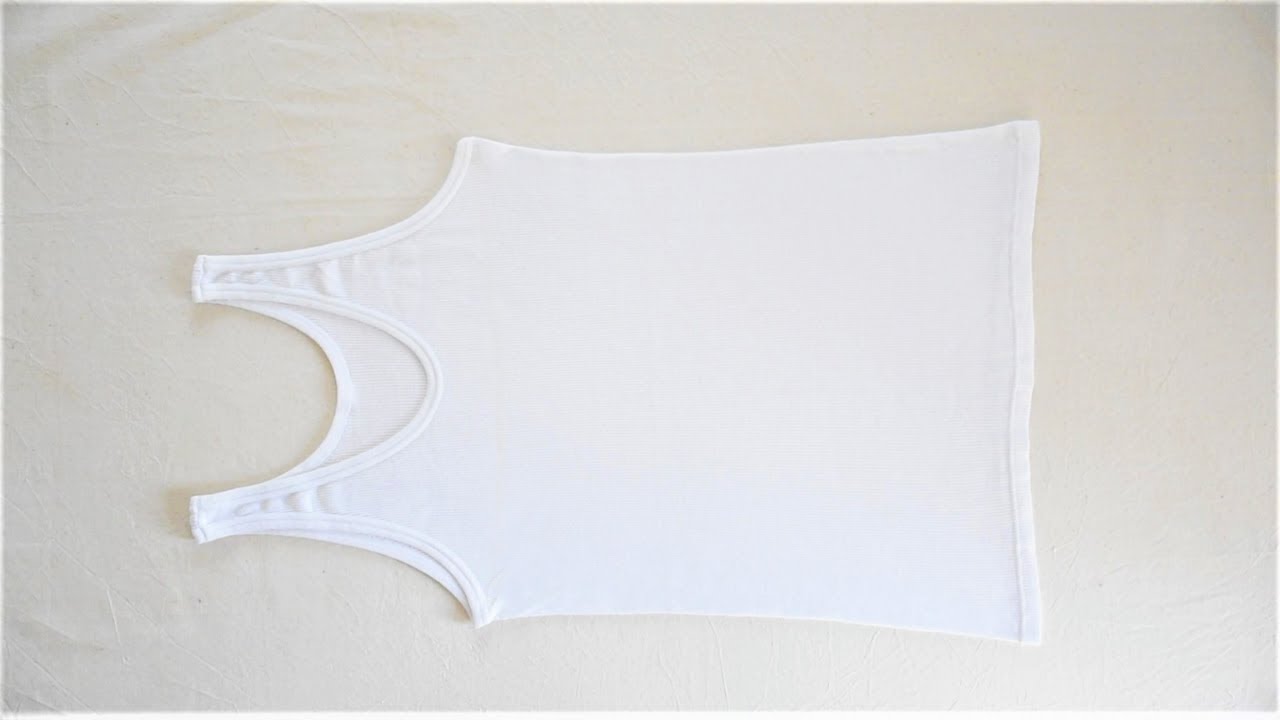 KonMari method How to fold men`s sleeveless undershirt / Kako složiti