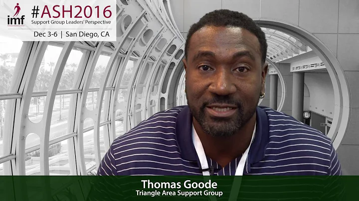 ASH 2016 Patient Perspective: Thomas Goode