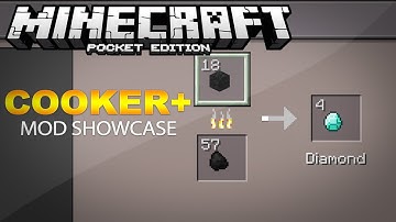 (0.12.1) Minecraft Pocket Edition: Smelt Useless Items into Useful Ones | Cooker+ Mod Showcase