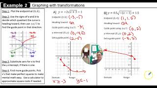 U7L1 Ex. 2: Graphing Square Root Functions with Transformations