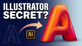 Text Effect using Blending Tool in Illustrator | Illustrator Teachings