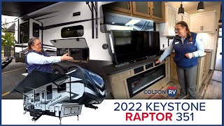 2022 Keystone Raptor 351 Toy Hauler Walkthrough Tour by Colton RV & Marine 550 views 6 months ago 6 minutes, 49 seconds
