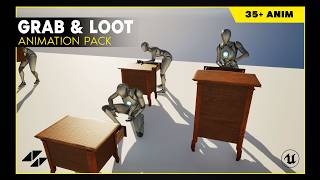 RPG Grab & Loot Animation Pack – 35 Animations for Epic Skeleton | Unreal Engine 5 | Fab.com