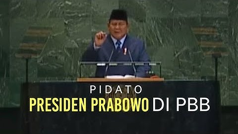 Macan Asia Bangkit, Pidato Presiden Prabowo di PBB, ini isinya