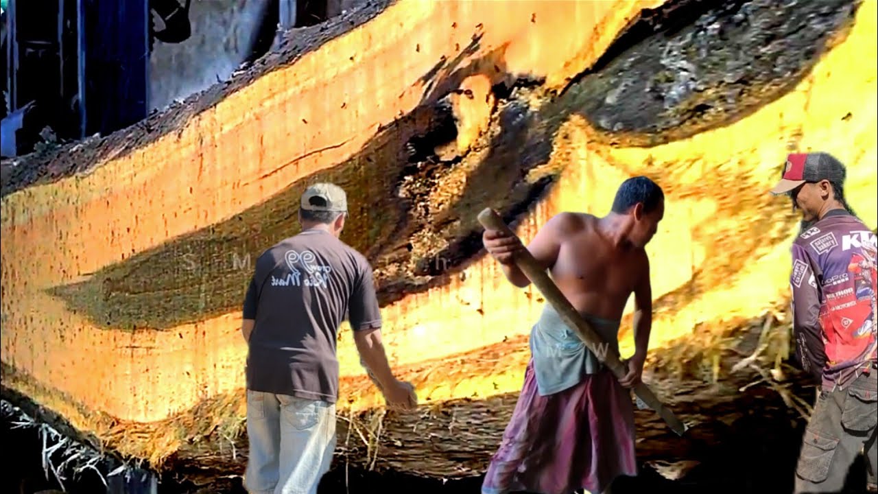 Cutting and Sawing Long Teak Wood from Thick Boards || #Sawmill - YouTube