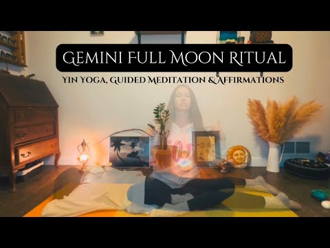 Gemini Full Moon Ritual: Yin Yoga, Guided Meditation & Affirmations ...