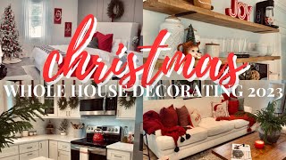 🎄WHOLE HOUSE CHRISTMAS DECORATE WITH ME  2023 | CHRISTMAS DECOR IDEAS