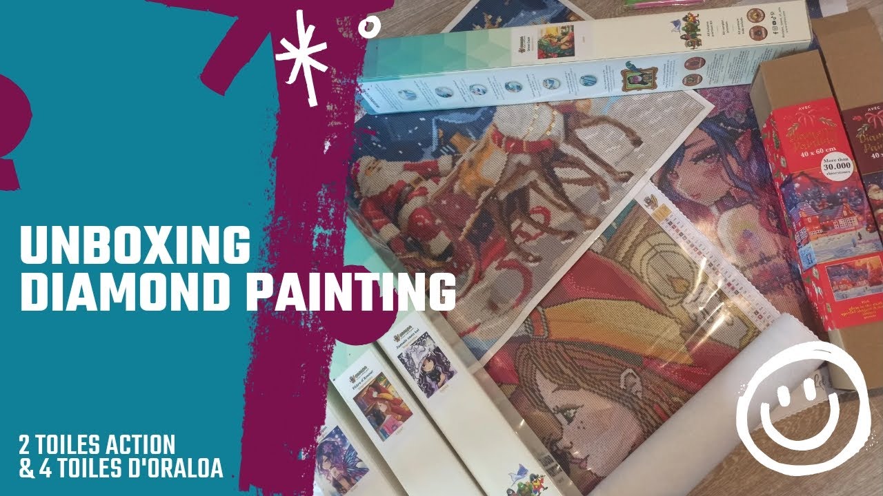 Unboxing Diamond Painting ~ Premier achat depuis des années 🥳, et une première chez Oraloa et Acton