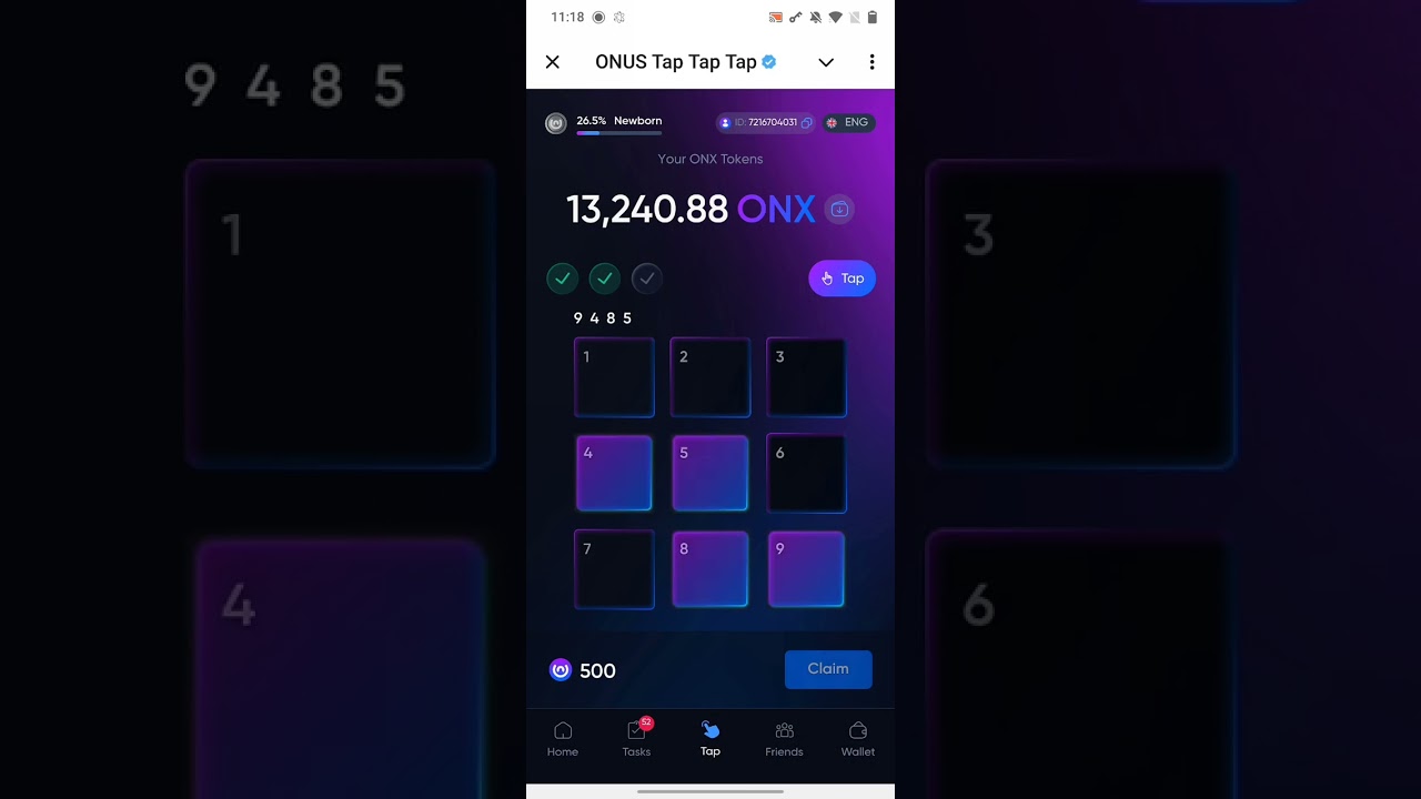 Onus Daily Code 3 November | Daily Code Onus Tap Tap | ONUX Daily Code Today