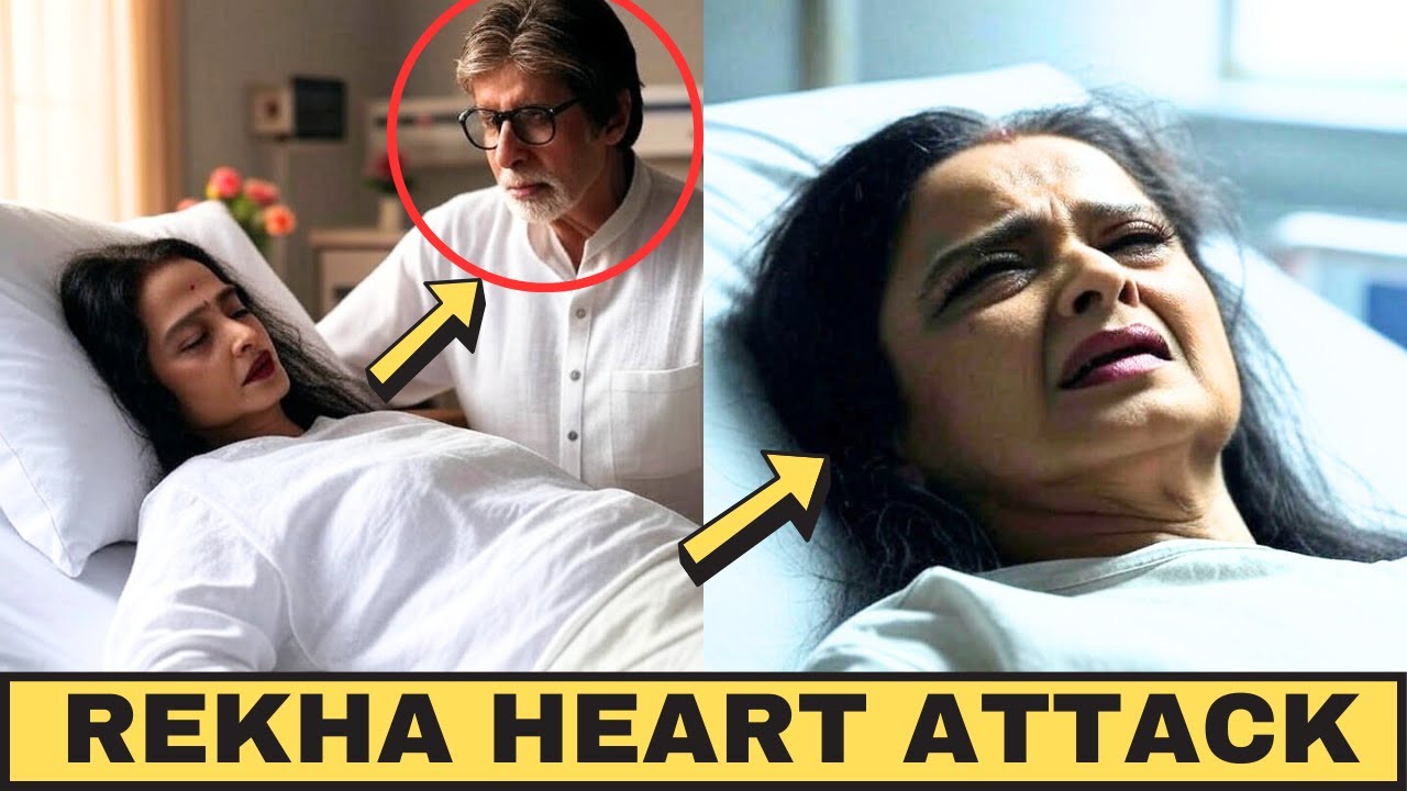 Amitabh Bachchan Crying On Rekha Heart Attack News And Meet Her In Hospital