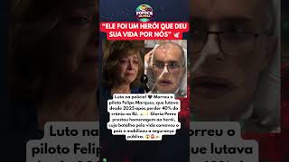 GLORIA PEREZ FAZ HOMENAGEM à POLICIAL que faleceu após operação no Rio de Janeiro 🚨