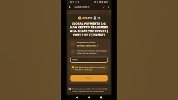Global payments 2.O:How crypto transfers will shape the future||memefi secret code today||#airdrop