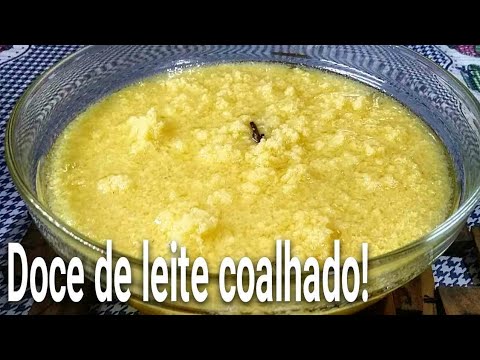 Como fazer Doce de leite coalhado | Ambrosia - YouTube