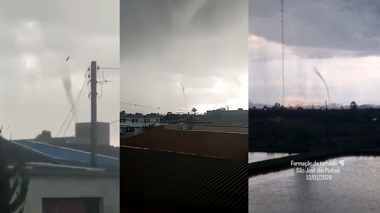 Ciclo de Vida do Tornado em São José dos Pinhais/PR