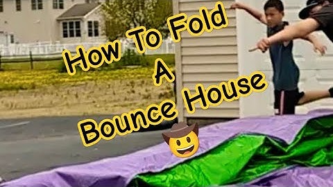 How to fold a COMMERCIAL BOUNCE HOUSE