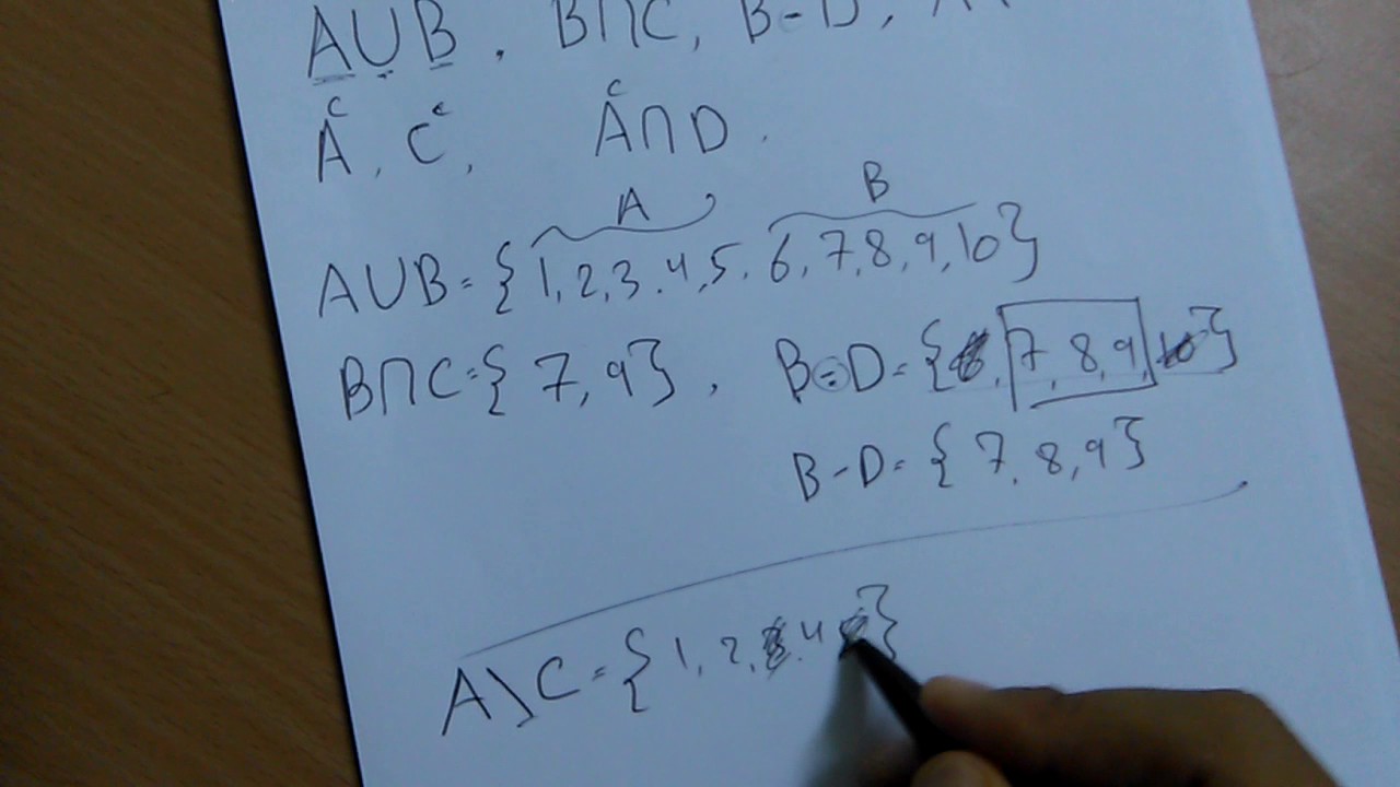 مراجعة سريعة لدرس المجموعات في رياضة 1 (التكملة ف قناتي التعليمية الرابط في الوصف)