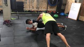 Plank Up and Down to Jump Over the Partner