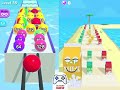 Ball Run 2048 Vs Juice Run - Level Gameplay (iOS,Android)