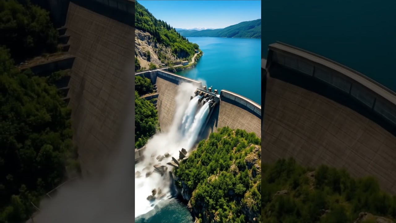 dam destroyed with ai shorts 😨