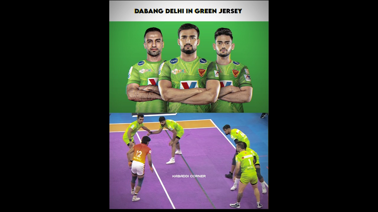 Dabang Delhi in Green Jersey 🌳