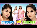 BEAUTY BATTLE - Teacher vs Student Makeup - Step By Step Tutorial | Anaysa