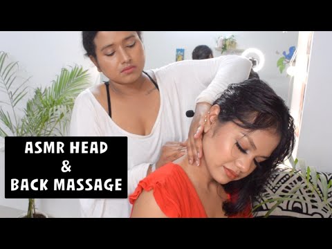 #IndianASMR #Indianbarber Rainy Day ASMR | Head & Back Massage | Role play | Sounds For Sleep