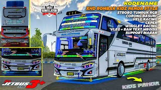 SPECIAL‼️KODENAME BUSSID V3.7.1 XHD ROMBAK JB3+ FULL ACC KIDS PANDA + STROBO TUMPUK RGB & ACC RACING