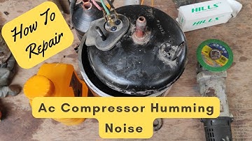 How To Repair AC Compressor | Rotary Jam Repair | Humming Noise Repair | Compressor Starting problem