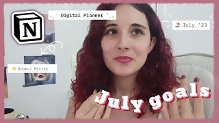 July plan with me || life on Notion