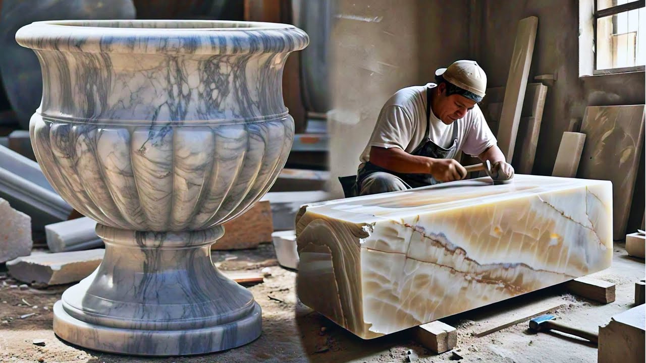 Stunning Masterpiece from Raw Stone: Transforming Marble with Skill ...